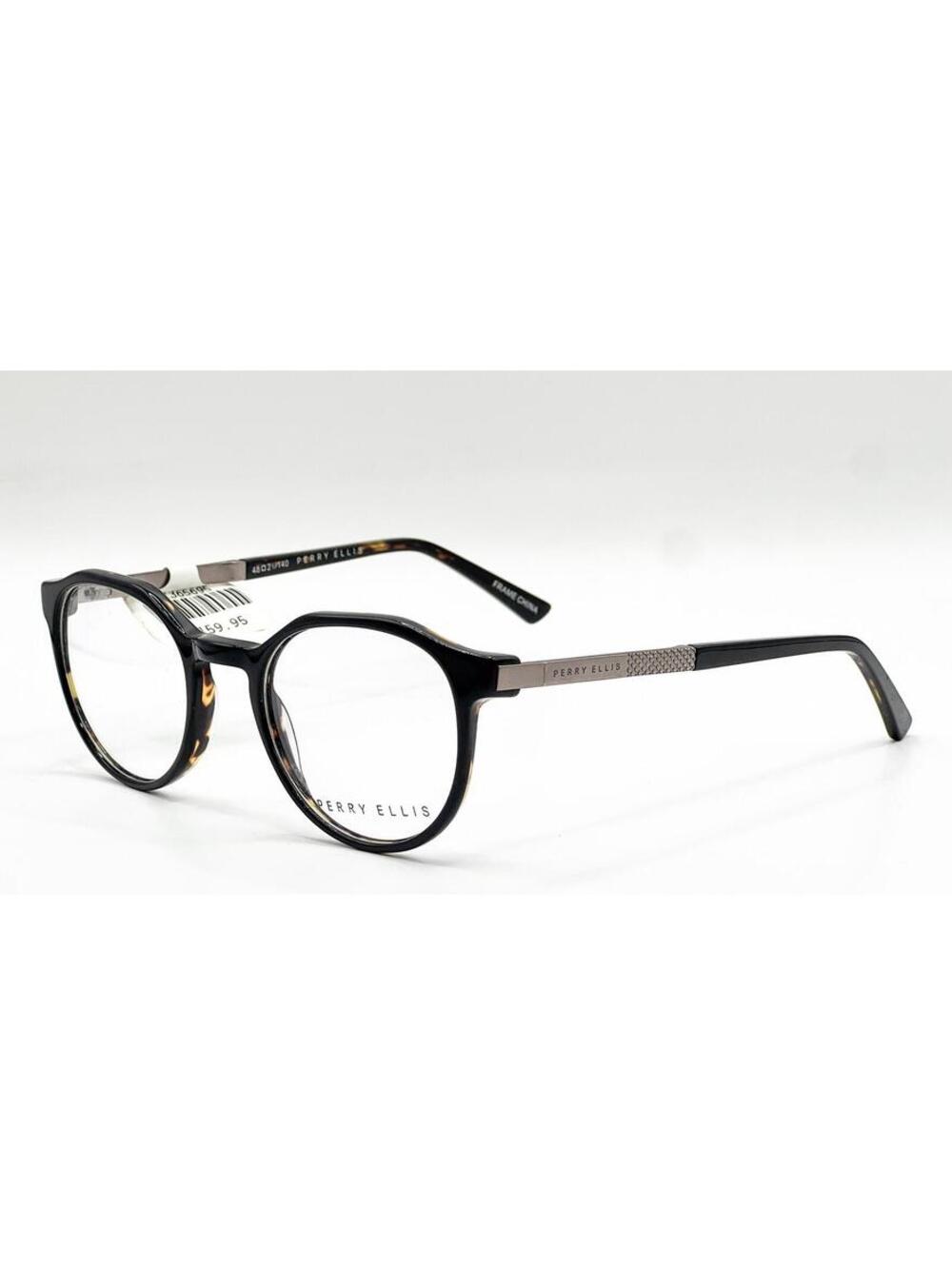 Perry Ellis Pe1264-1 Black Tortoise Authentic Eyeglasses 48-21-140